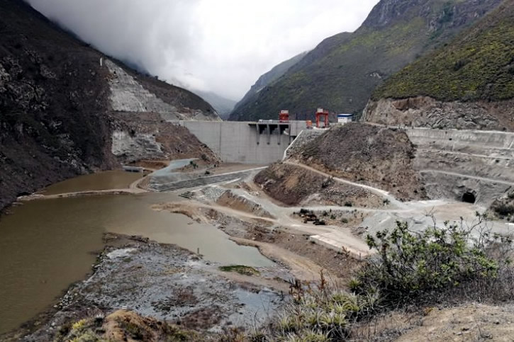 厄瓜多尔美纳斯水电项目大坝开始蓄水.JPG
